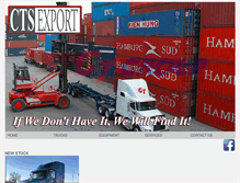 Tablet Screenshot of ctsexporttrucks.com